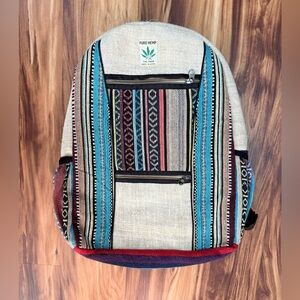Pure Hemp Organic Natural Fiber Backpack